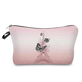 Livel lhood Women Travel Bag Eiffel Tower Pattern Printed Cosmetic Bag Makeup Bag Small Pouch Gift for Women hz7291