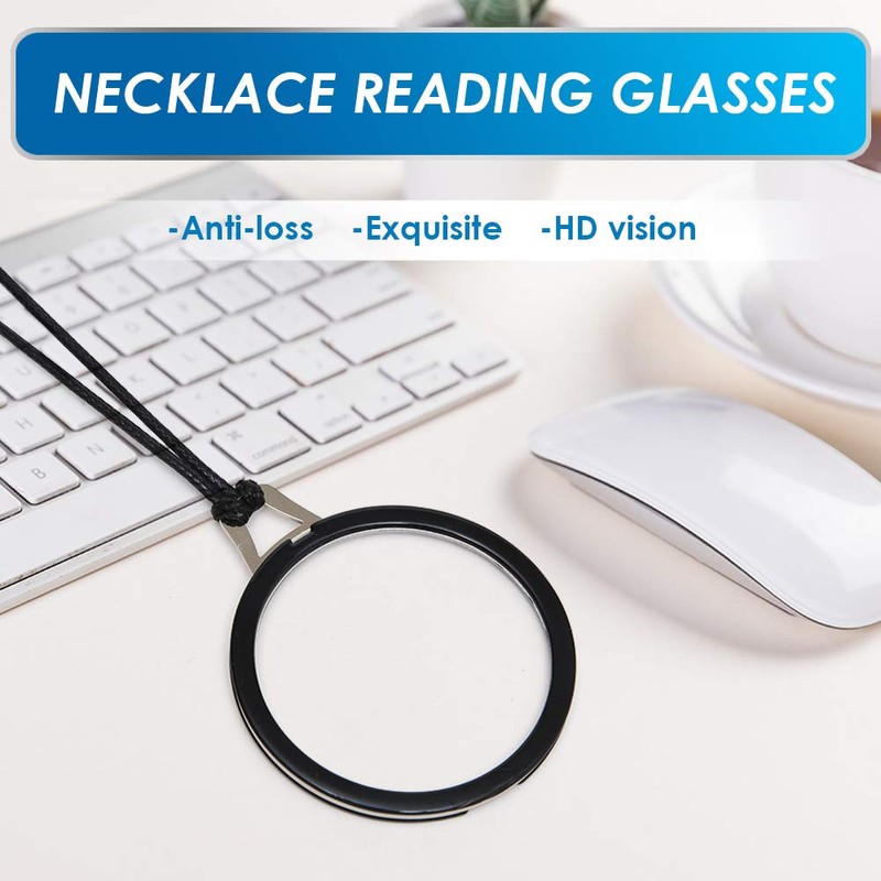 TERAISE Reading Glasses Necklace Readers for Women Anti-loss Lightweight Eyeglasses