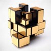 D-FantiX Shengshou Mirror Cube 3x3 Speed Cube Gold Mirror Blocks