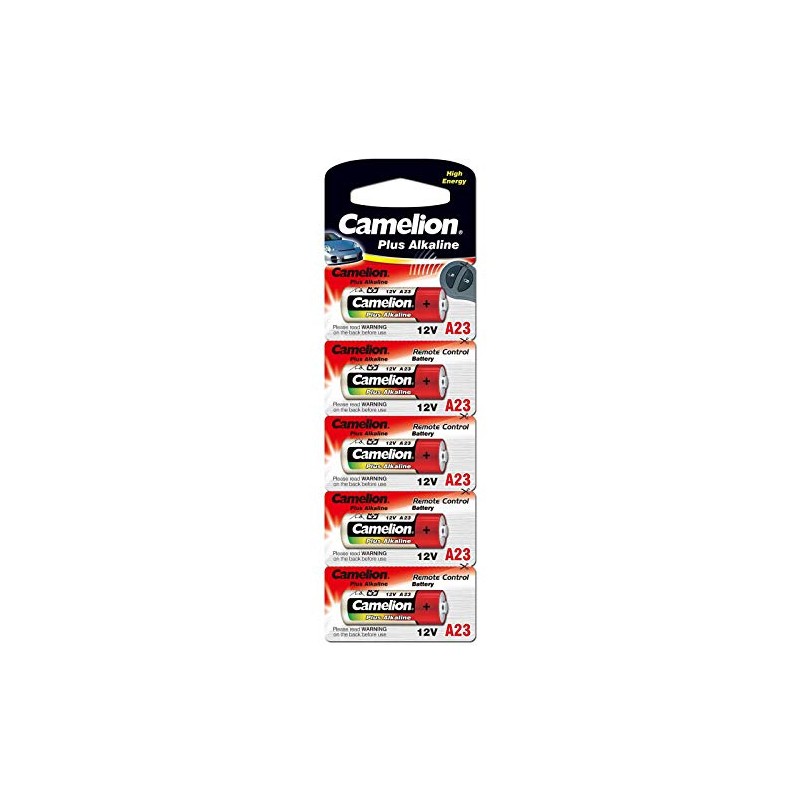 5PK Camelion A23 12V 55mAh Alkaline Plus Remote Control Cell