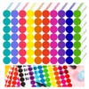 Sticky Labels Coloured Sticky Coloured Dots, 2100 Pcs Colourful Round