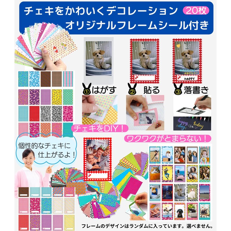 VOW&ZON Cheki Album Book, For instaxmini Large Capacity, Instax Mini,