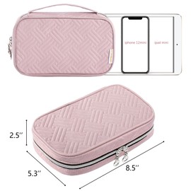 Travel Jewelry Case Organizer - Small Jewelry Travel Organizer - Jewelry Holder Organizer Travel - Jewelry Travel Case for Tangel Free Necklace, Earrings, Rings, Bracelets - Travel Essentials