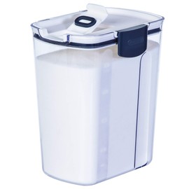 Progressive International PKS-500 ProKeeper - Contenedor de almacenamiento de azúcar de plástico con bisagras de acero inoxidable, transparente