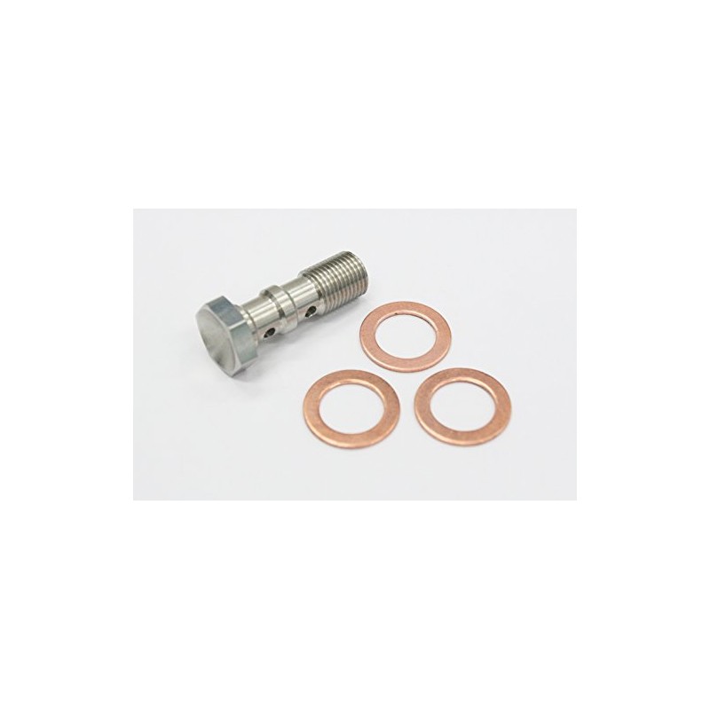 Autobahn88 Stainless Steel Brake Double Banjo Bolt AN3 3/8" -