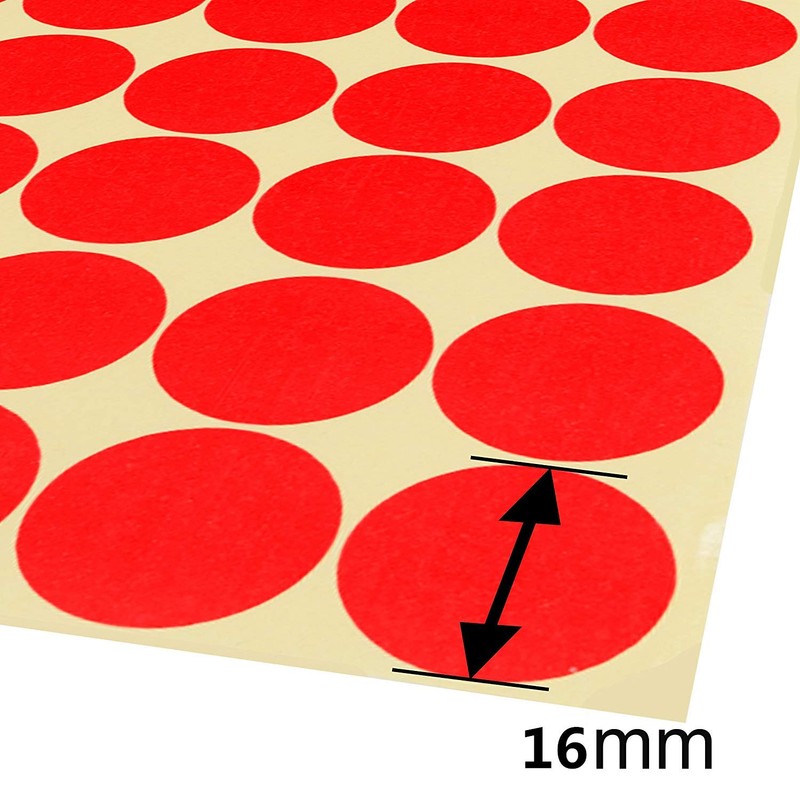ZARRS X6HO Dot Sticker 16 mm, Acrylic