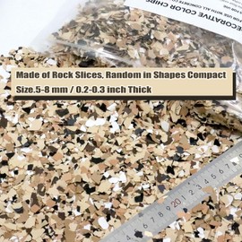 Epoxy Floor Flakes 2Lb, Decorative Floor Coating Flakes for Epoxy Flooring Surfaces Epoxy Flakes for Garages & Workshops, Commercial Spaces, Industrial Areas, Residential Use