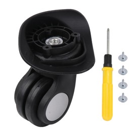 BQLZR Luggage Spinner Wheel Luggage Wheels Replacement 3.43 Inches W024 Black Right for Suitcases Repairing Part