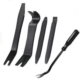 Ai-OUMLEEF Car Upholstery Removal, Interior Extractor, Set of 5, Panel Removal, Panel Replacement, Clip Clamp Tool, Parts, Original Tool, Removal Tool (Black)