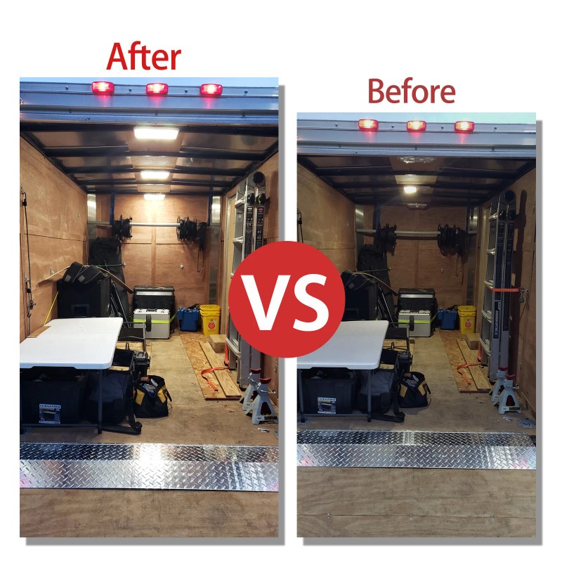 Xukey 12V Interior LED Light LED Strip White Light Switch