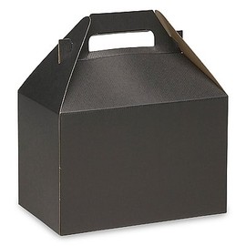 Gable Box Black Size 8 x 4 7⁄8 x 5 1⁄4" Pack of 10