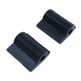 Shiwaki Pack of 2 Black Gear Pedal Cover Gear Pad Rubber Abrasion-Resistant Non-Slip Design Inner Diameter 8 mm Motorcycle Protective Accessories