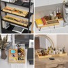 Lixple Bamboo Drawer Organizer, Small Silverware Organizer for Kitchen Drawer,