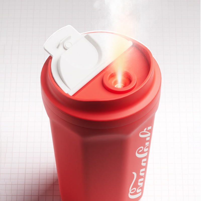 400ml Flame Humidifier Cordless ABS No Button Design Coke Cup