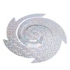 6PCS Bird Repellent Reflector Silver Spiral Bird Repellent Sheet Scare