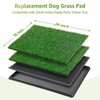 LOOBANI Dog Grass Pee Pads, Artificial Dog Grass Pads for
