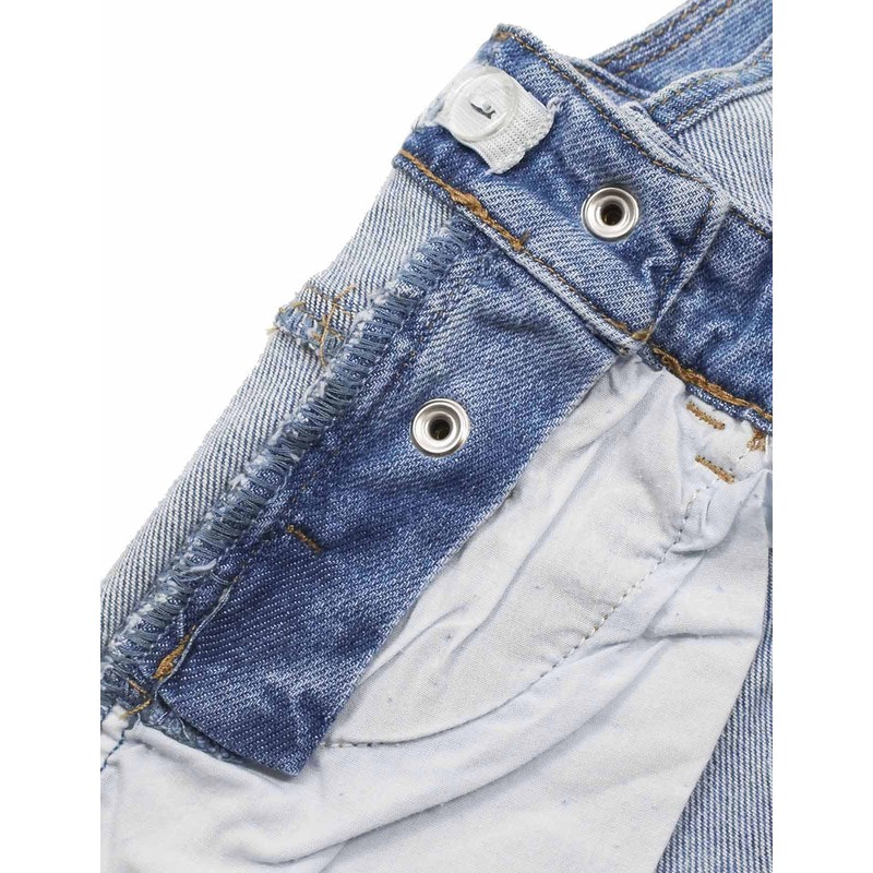 KIDSCOOL SPACE Girl Denim Overalls,Little Big Kid Washed Slim Jean