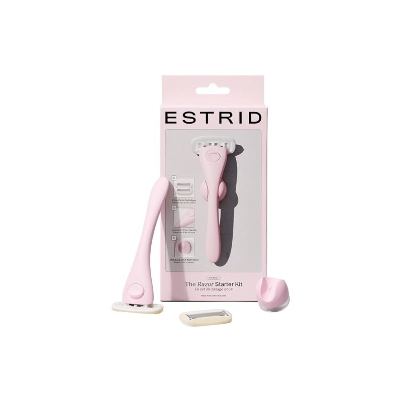 Estrid Razor Starter Set, Women's Razor Set with 5-Blade System,