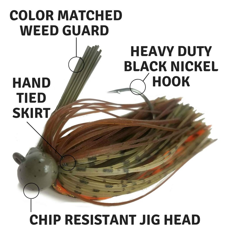 Rock Crawler Tungsten Football Jigs for Bass Fishing - Premium