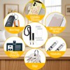 2 Pcs Stretchy Scrunchie lanyards with 4 Card Holders for