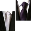 WHITE FANG NC022 Men's Necktie, Polka Dot, Solid Suit, Business,