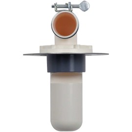 Kakudai 426-010-50 Drain Trap for Washing Machines, Odor Prevention, Direct Mount on Floor, For 50 VU Pipes, Wide Stainless Steel Plate Included