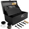 SafeDelux Extra Large Bamboo Stash Box with Combination Lock, Smell
