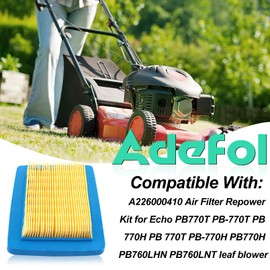 Adefol A226000410 Air Filter Repower Tune Up Kit for Echo PB-760 PB-770 PB-770H PB-770T PB-760LNH Blower, PB-760 PB-770 Air Filter with Spark Plug Primer Bulb Fuel Filter Parts A226-000410