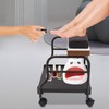 AreMOLO Foot Trolley, Indoor Foot Chair Trolley Pedicure Footrest Stool