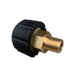 HOTEISON High Pressure Washer High Pressure Hose Connection Different Diameter Fitting Conversion Adapter M22 Female Thread (Shaft Center 0.6 inches (15 mm) x G1/4 Male Thread