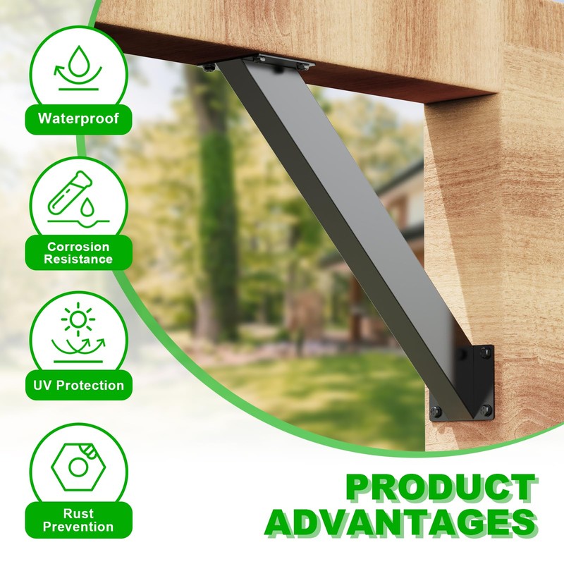 Andorm 8 Pack 45 Degree Angle Support Bracket, 45 Corner