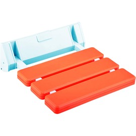 Asiento Plegable para Ducha Asiento Plegable de Pared para Baño Silla para Cambiar Zapatos de Entrada (Naranja, Standard)