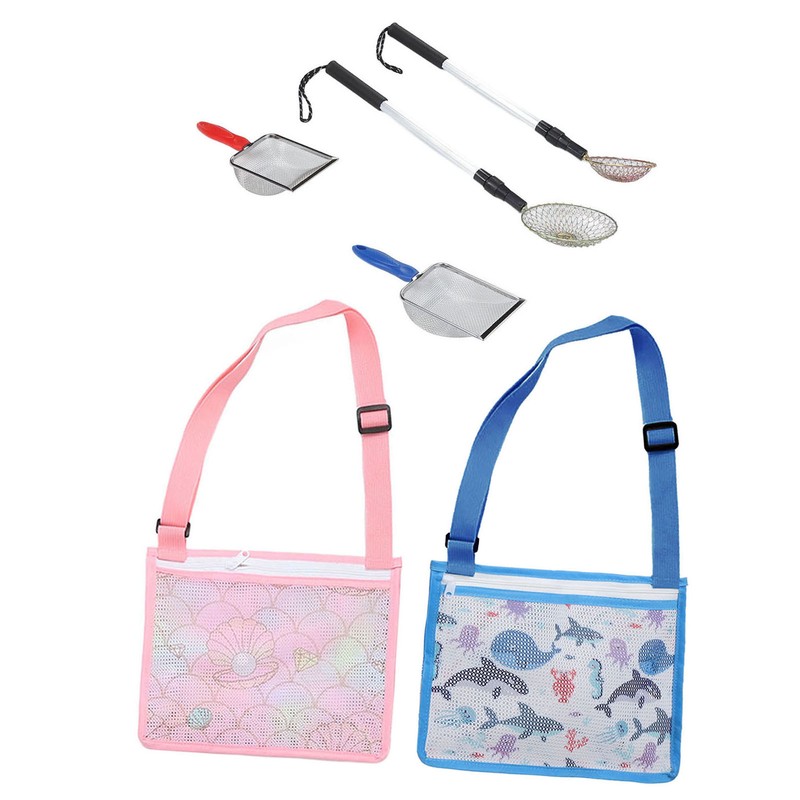 6pcs Shelling Tools for Beach Include Sand Sifter with Extra