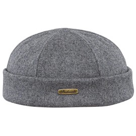 Sterkowski Men's Wool Beanie Docker Cap UK 6 3/4 Grey