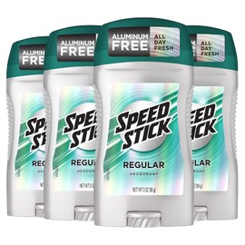 Speed Stick - Desodorante para hombres, Regular 3 onzas, paquete de 4