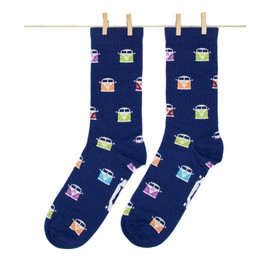 Roits Vans Blue Socks Men Women Funny Colourful Funny Socks Odd Fun Socks Gifts Accessories, blue