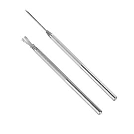 2 in 1 Clay Needle Tools Sculpting Ceramics Pottery Carving Tools for Model Clay Supplies, Ceramic & Pottery Tools Includes Sculpture Feather Pin & Detail Needle Carving Tools Sets, 2PCS, LXLVOUEG
