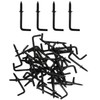IDEALSV Black 7/8 Inch 1 Shape Screw Hooks, L Shape