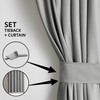 AmeliaHome Curtain Velvet Look Pack of 1 Velvet blackout curtain,