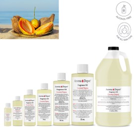 Aroma Depot Cocout Papaya 4 oz. Fragrance Oil I Perfume I Skin Oil I Scented Oil. Great for Candles, Bath Bombs, Body Butters, Creams & Lotions. Few Drops in The Diffuser, Burners, or Warmers.