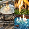 Ausluru 5LB Fire Glass Beads Flat Glass Marbles for Outdoor