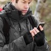 LADES Fingerless Gloves Thermal Winter Gloves Warm Knitted Half Finger