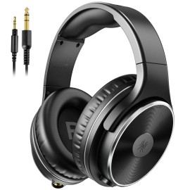 Oneodio Wired Headphones - Over Ear Headphones with Noise Isolation Dual Jack Black