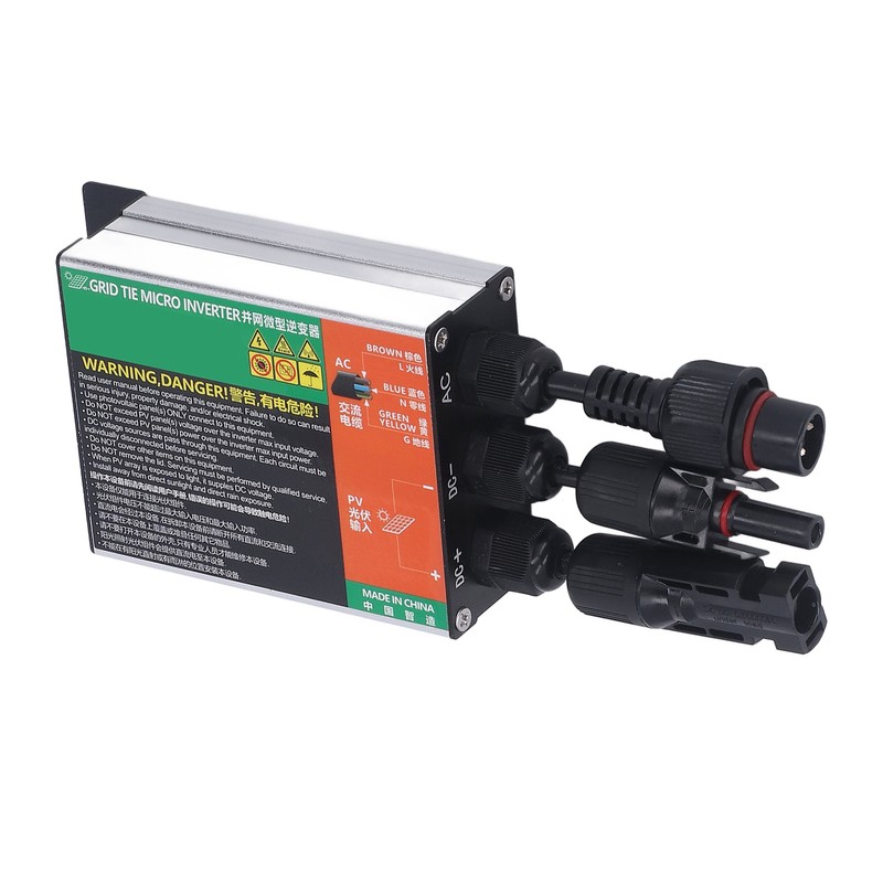 MPPT Solar Grid Tie Inverter Pure Sine Waving Aluminium Alloy