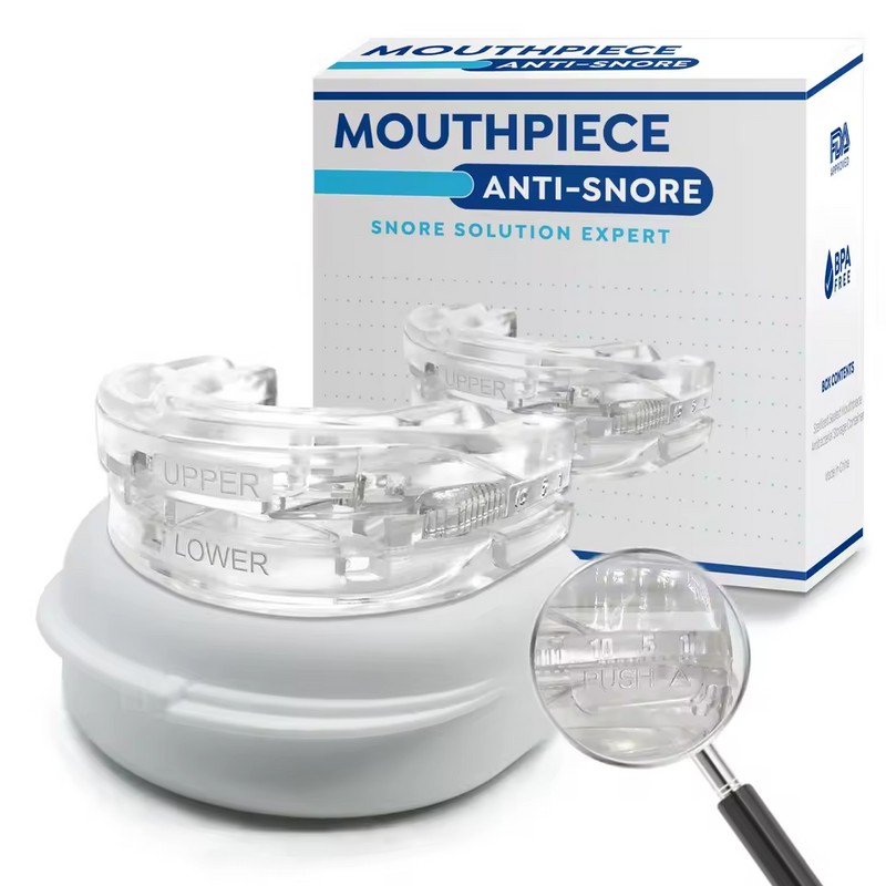 Adjustable Snoring Mouth Guard for Sleep Support – EVA Full-Mouth