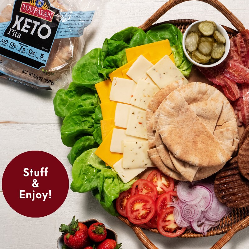 Toufayan KETO Pita Bread | High Fiber and Protein, Low