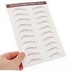 IWOWHERO 3sheets Natural Eyebrow Sticker Temporary Eyebrow Shape Stickers Temporary