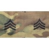 Army Sergeant E-5 OCP Sew-On Rank Patches - Pair