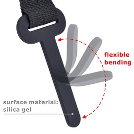 CLOUDMUSIC Ukulele Strap Clip On No Drill J Hook For Soprano Concert Tenor Baritone With Hawaiian Colorful Floral Pattern (Red Roses)