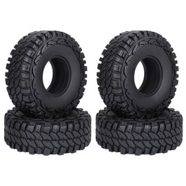 Hobbypark 1.9 inch Tires OD 114mm for 1/10 RC Rock Crawler Traxxas TRX4 Axial Redcat Gen7 SCX10 Tamiya CC01 RC4WD D90 Tyres(4-Pack) (Type 1)